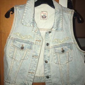 Jean jacket vest